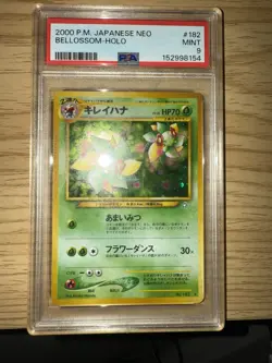 Pokemon TCG Bellossom Neo Genesis Holo Unlimited Rare Japanese Edition PSA 9 - Image 2