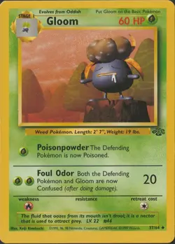 Pokemon TCG Gloom 37/64 Jungle WOTC LP - Image 3