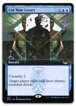 Cut Your Losses (Extended Art) #410 (MP) Streets New Capenna SNC Magic MTG - Image 1
