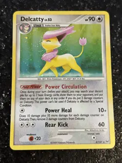 Pokemon TCG Delcatty - 4/127 - Platinum - Holo Rare - Image 1