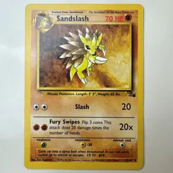 Pokemon - Fossil - Sandslash 41/62 - Uncommon - Image 1