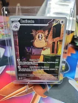 Pokemon Team Rocket's Raticate 202/182 Sv10 Destined Rivals Holo Illustration R… - Image 1