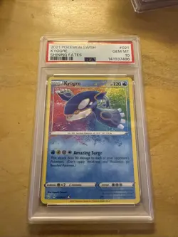 2021 Pokemon SWSH Shining Fates #021 Kyogre PSA 10 GEM MINT - Image 1