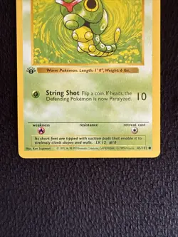 Caterpie 45/102 1st Edition - Pokemon Base Set 1st Edition (Shadowless) - Image 3