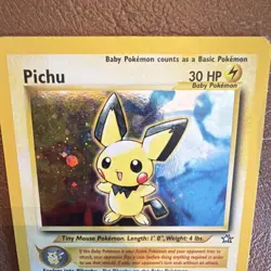 Pokemon Pichu Neo Genesis Holo Rare 12/111 30 HP Wizards English 2000 - Image 1
