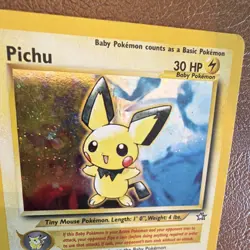 Pokemon Pichu Neo Genesis Holo Rare 12/111 30 HP Wizards English 2000 - Image 4