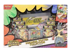 POKEMON MEGA EVOLUTION: ASCENDED HEROES PREMIUM POSTER COLLECTION BOX LUCARIO - Image 1