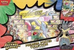 POKEMON MEGA EVOLUTION: ASCENDED HEROES PREMIUM POSTER COLLECTION BOX LUCARIO - Image 3