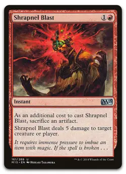 Shrapnel Blast #161 (LP) Magic 2015 M15 Magic MTG - Image 1