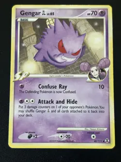 Pokemon TCG Gengar GL 40/111 Pokemon Rising Rivals 2009 Regular - Image 1