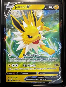 Pokemon TCG Jolteon V SWSH Black Star Promo SWSH151 Promo - Image 1