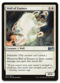 Wall of Essence #41 (LP) Magic 2015 M15 Magic MTG - Image 1