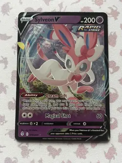 Pokemon TCG Sylveon V Evolving Skies 074/203 Holo Ultra Rare NM - Image 1