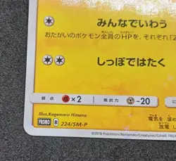 Pokemon Card Pikachu 224/SM-P Pokemon Center 20th Anniversary Promo Japanese - Image 5
