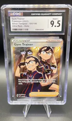 Pokemon Silver Tempest Gym Trainer 191 CGC 9.5 - Image 1