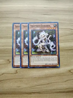 Yu-Gi-Oh! - Traptrix Genlisea 3X - Complete Playset Of Cards - Image 1