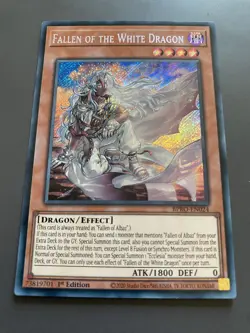 BPRO-EN024 Fallen of the White Dragon Secret Rare 1st Edition YuGiOh - Image 1