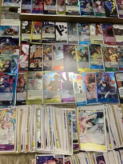 ONE PIECE Card Lot (over 1400) Box, Tins, Sealed Dash Packs, Promos, SR,R, Don - Image 2