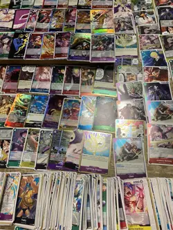 ONE PIECE Card Lot (over 1400) Box, Tins, Sealed Dash Packs, Promos, SR,R, Don - Image 3