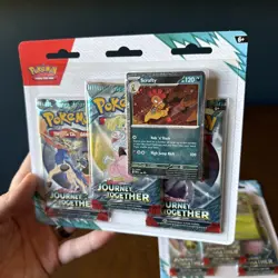 2 x Pokemon Journey Together Triple Blister Packs - 3 Boosters Per Pack & Promo - Image 2
