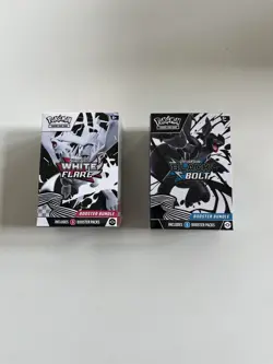 Pokemon TCG Black Bolt White Flare Booster Bundles New And Sealed - Image 1