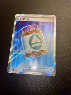 Pokemon N's PP Up Trainer-Item Full Art Foil Rare Card 262/217 - Image 3