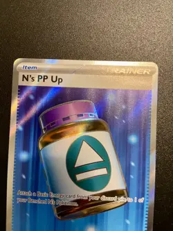Pokemon N's PP Up Trainer-Item Full Art Foil Rare Card 262/217 - Image 5