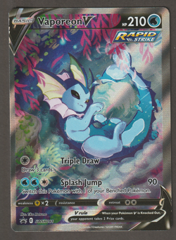 Pokemon Vaporeon V SWSH181 Sword & Shield Promo Card LP - Image 1