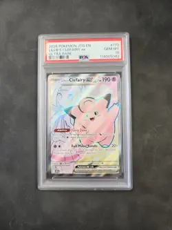 2025 Pokemon Jtg En Lillie’s Clefairy Ex Psa 10 Ultra Rare 173/159 Tcg Graded - Image 1