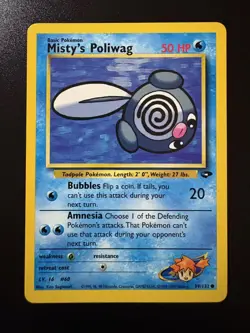 Pokemon TCG: 2000 Gym Challenge Misty's Poliwag (89/132) VLP - Image 1