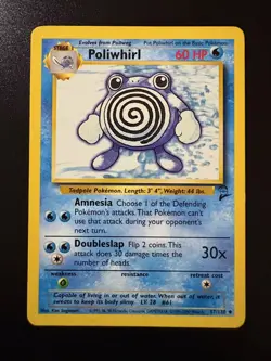 Pokemon TCG: 2000 Base Set 2 Poliwhirl (57/130) VLP - Image 1