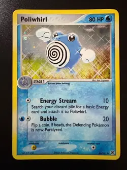 Pokemon TCG: 2004 EX FireRed & LeafGreen Reverse Holo Poliwhirl (46/112) LP - Image 1