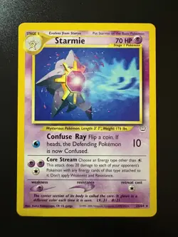 Pokemon TCG: 2001 Neo Revelation Non Holo Rare Starmie (25/64) - NM/LP - Image 1