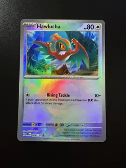 Pokemon TCG: 2025 Prismatic Evolutions Master Ball Reverse Holo Hawlucha 089/131 - Image 1