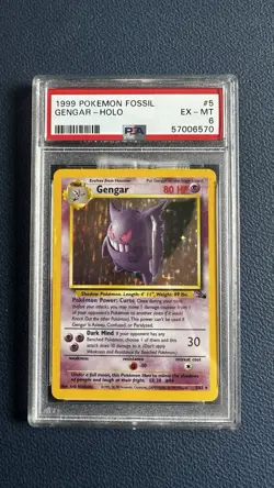 1999 Pokemon Gengar PSA 6 - Image 1