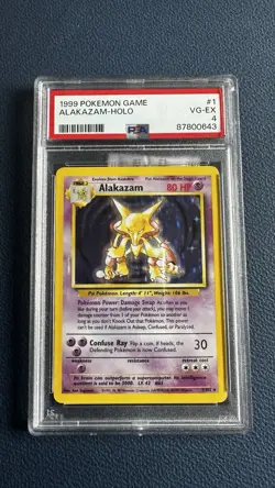 1999 Pokemon Alakazam Holo PSA 4 - Image 1