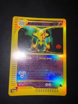Pokemon Card Skyridge Series Alakazam Reverse Holo 2/144 - NEARMINT Eng - Image 1