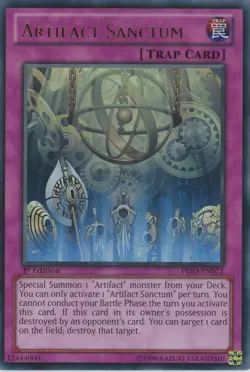 Yugioh Artifact Sanctum PRIO-EN073 Ultra Rare 1st Edition LP - Image 1