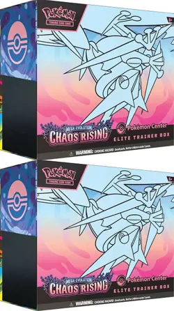 NEW 2 x Pokemon Chaos Rising POKEMON CENTER ETB Elite Trainer Box's Presale - Image 1