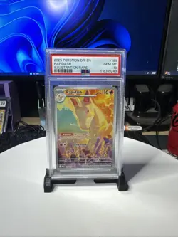 2025 POKEMON DRI EN-DESTINED RIVALS ILLUSTRATION RARE #189 RAPIDASH PSA 10 - Image 1
