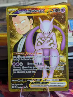 Team Rocket's Mewtwo ex - 240/182 - Pokemon Destined Rivals Gold Hyper Rare NM - Image 1