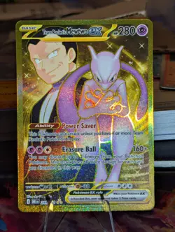 Team Rocket's Mewtwo ex - 240/182 - Pokemon Destined Rivals Gold Hyper Rare NM - Image 2