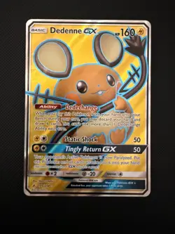 Pokemon Sun & Moon Full Art - Unbroken Bonds 195/214 Dedenne GX - Image 1