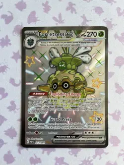 Pokemon TCG Forretress ex Scarlet & Violet: Paldean Fates 212/091 Holo Shiny... - Image 1