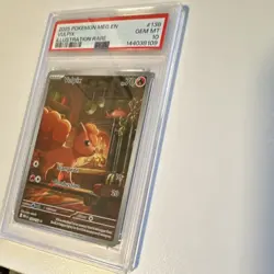 Pokemon TCG Vulpix Illustration Rare Holo Me01 138/132 PSA 10 2025 EN - Image 3