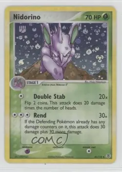 Nidorino Reverse Foil Pokemon EX FireRed & LeafGreen #41 2004 - Image 1