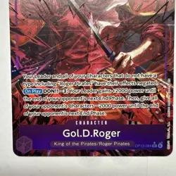 GOL D ROGER - One Piece TCG OP13-064 - AA Alt Art English Carrying On His Will - Image 2