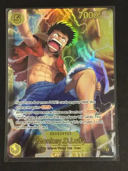 Monkey D Luffy OP15-119 SEC Adventure on Kami's Island One Piece Card NM - Image 1