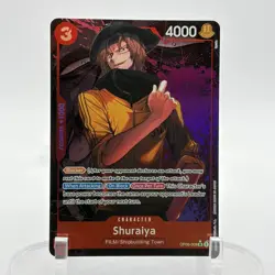 One Piece Shuraiya OP06-009 Alt Art Foil - Wings of the Captain NM ENGLISH - Image 1