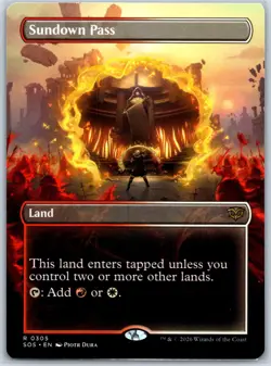 Sundown Pass (Borderless) Secrets of Strixhaven 305 Regular MTG Card NM - Image 1